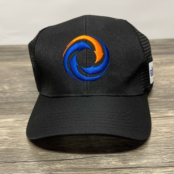 Black Trucker Hat with Embroidered Reladyne Logo​ - Picture 1 of 9